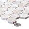 Andova Tiles SAMPLE Amarillo 125 x 125 Natural Stone Honeycomb Mosaic Wall  Floor Tile SAM-ANDAMA102 - alternate 2